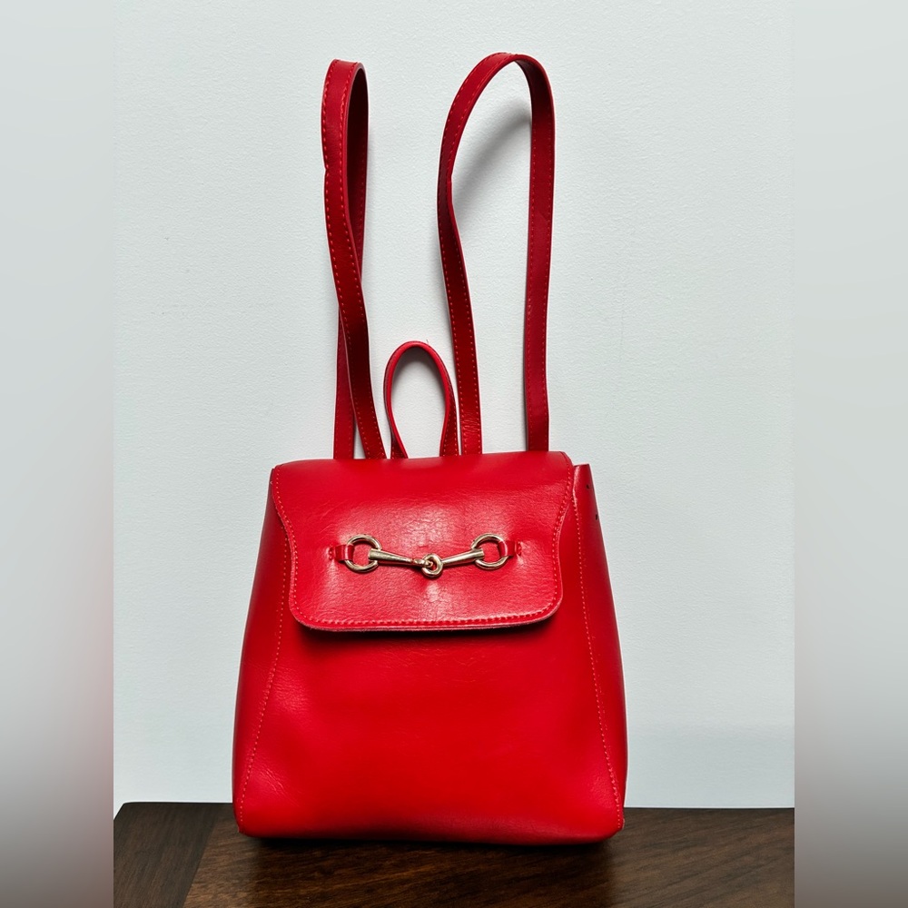 Brandy Melville Mini Red Backpack - image 1